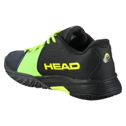 Chaussures De Tennis Pour Enfant Head Revolt Pro 4.0 Junior AC Black/Yellow -Raquette Pro chaussures de tennis pour enfant head revolt pro 4 0 junior ac black yellow 155039 650x650 g2
