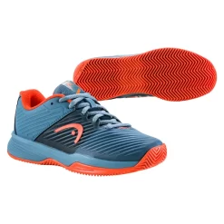 Chaussures De Tennis Pour Enfant Head Revolt Pro 4.0 Junior Clay Grey/Orange