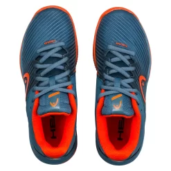 Chaussures De Tennis Pour Enfant Head Revolt Pro 4.0 Junior Clay Grey/Orange -Raquette Pro chaussures de tennis pour enfant head revolt pro 4 0 junior clay grey orange 155041 650x650 g3