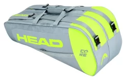 Housse De Raquettes Head Core Combi 6R Grey/Neon Yellow