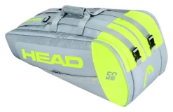 Housse De Raquettes Head Core Supercombi 9R Grey/Neon Yellow
