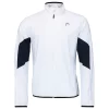 Sweat-shirt Pour Enfant Head Club 22 Jacket Boys White/Dark Blue -Raquette Pro sweat shirt pour enfant head club 22 jacket boys white dark blue 153111 650x650 1