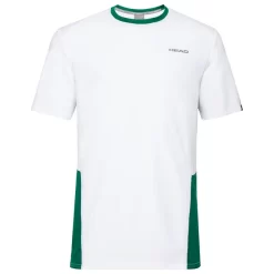 T-shirt Pour Enfant Head Club Tech White/Green