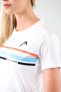T-shirt Pour Femme Head Padel Tech T-Shirt Women White -Raquette Pro t shirt pour femme head padel tech t shirt women white 1361194 650x650 g3