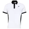 T-shirt Pour Homme Head Vision Slice Polo Shirt Men White/Black -Raquette Pro t shirt pour homme head vision slice polo shirt men white black 152068 650x650 1