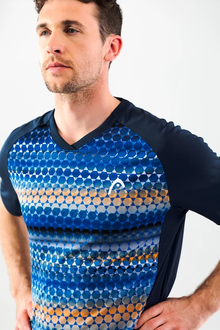 T-shirt Pour Homme Head Vision Topspin T-Shirt Men Dark Blue/Print 8 T-shirt Pour Homme Head Vision Topspin T-Shirt Men Dark Blue/Print – Image 6