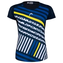 T-shirt Pour Jeune Fille Head Sammy Navy/Blue/Yellow