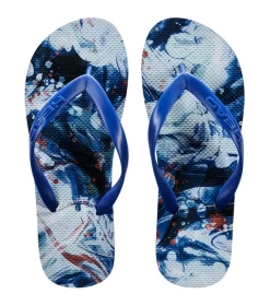 Tongs Head Flip Flops Blue/White